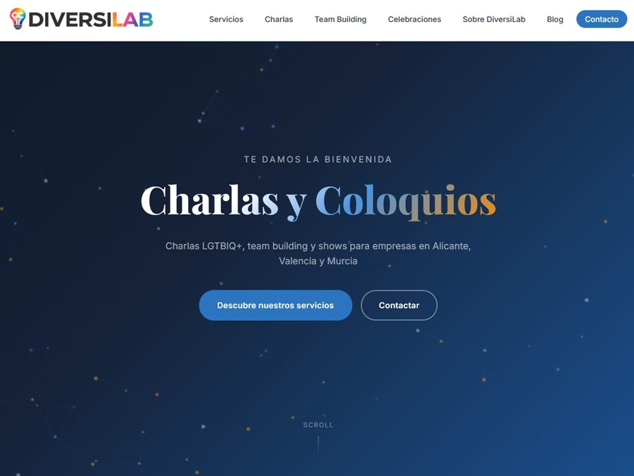 Captura de la web de DiversiLab